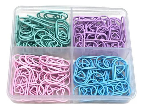 5 X 120x Clips De Papel, Clips Decorativos De Colores Con