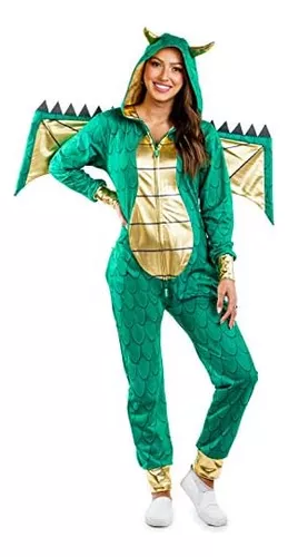 Disfraz De Dragón Tipsy Elves Para Mujer Mono Verde De Para