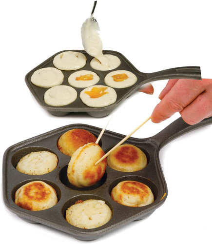 Norpro 7 Divisiones Sartén Molde Para Mini Panqueques Muffin