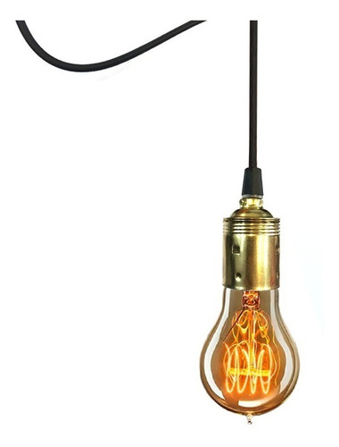 Imagem 6 de 8 de 5x Lâmpada Vintage Retrô Edison Filamento De Carbono - A19