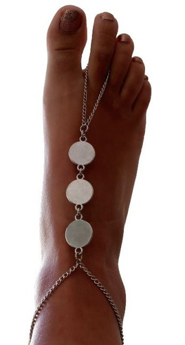 Foot Chain Color Plateado A Eleccion