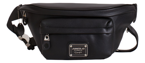 Riñonera Mercedes Grande Bandolera Tote Bag Juanita Jo Mujer Negro Lisa