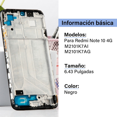 Pantalla Táctil Lcd Para Redmi Note 10s/note 10 4g Con Marco