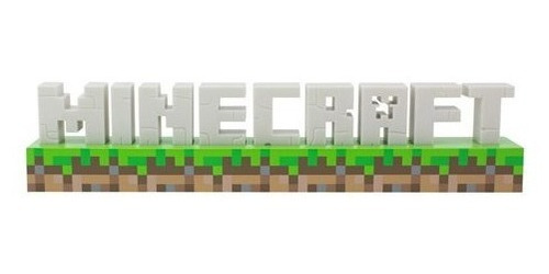 Lampara Minecraft Logo Light Paladone Videojuego Nuevo