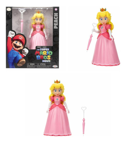 Figura De Acción Princesa Peach Mario Bros Original 