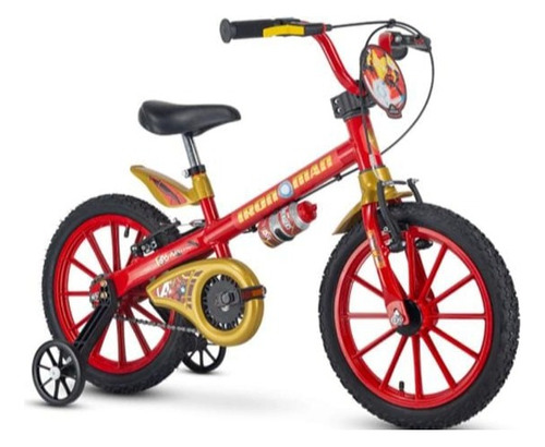 Bicicleta Bike Infantil Homem De Ferro Nathor Aro 16 Marvel