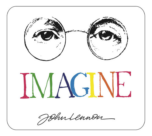 Mouse Pad Estampados 21x19.5 John Lennon Imagine Discos 429