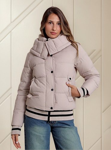 Campera Leket Mujer Con Cuello Otoño/invierno Mara