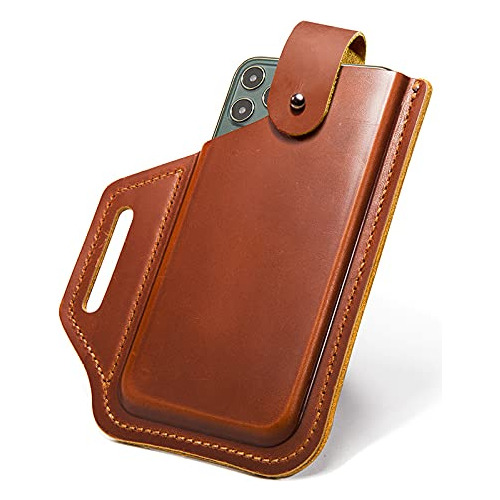 Funda Piel Para Telefono Celular Bolsa Cintura Moto G Pure 6