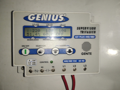 Supervisor Protector Trifásico Genius+ii Gii Plus 440/480 (Usado)