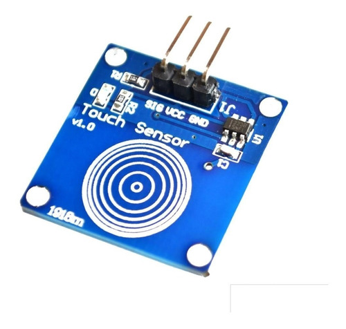 Sensor Tactil Mini Touch Ttp223 Capacitivo Azul Arduino