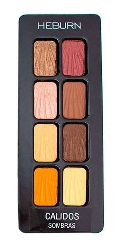 Heburn Maquillaje Profesional Paleta Sombras Calidas Cod 940