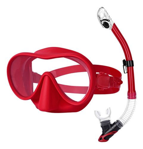 Conjunto De Snorkel Máscara De Buceo Máscara De Rojo