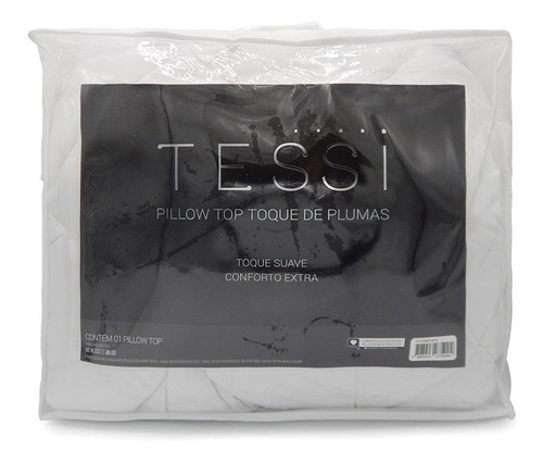 Pillow Top Toque De Plumas Queen 1,58x1,98 - Tessi