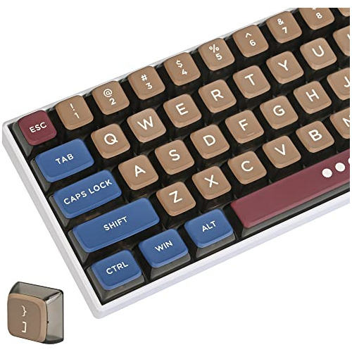 Keycaps 118 Teclas -teclado Mecanico- Diseño Tricolor Marron