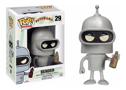 Boneco Funko Pop! Animation Vinyl Futurama Bender Desenho