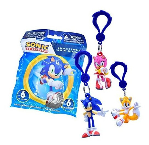 Solo Juguetes Llc Sonic Los Colgadores De Mochila Cn5ts