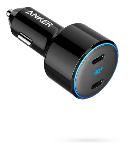 Cargador Para Coche  Usb C, Anker 48w 2 Puertos Piq 3. Fr6x