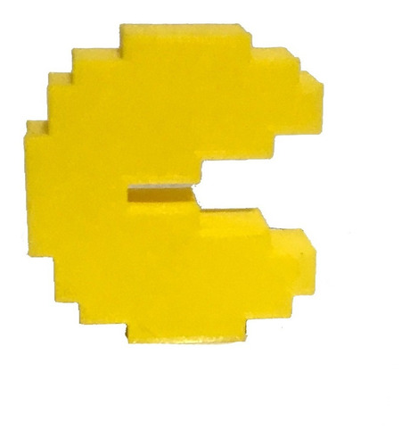 Figura Pac Man Videojuego Atari Arcade 3d Pixel