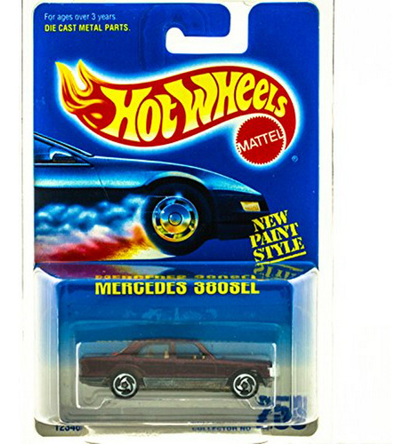 Hot Wheels Mercedes 380 Sel Maroon 1996 Car Number 253