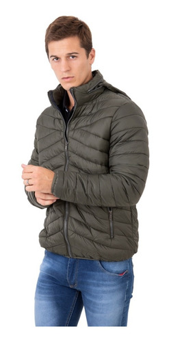 Imagen 1 de 5 de Campera Inflable Capucha Oculta Polo Club Colores