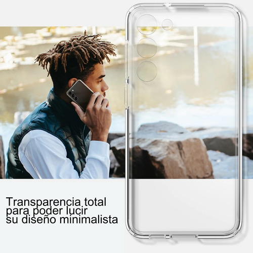 Funda Spigen Para Samsung Galaxy S23 Crystal Hibrid Transparente Crystal Hibrid