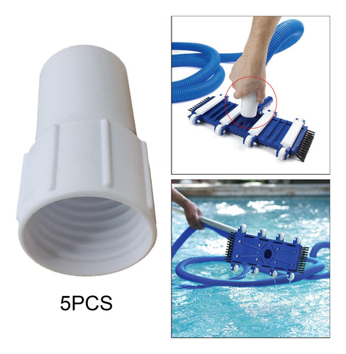 5 Piezas De Plástico Roscado Para Piscina Aspiradora Puños