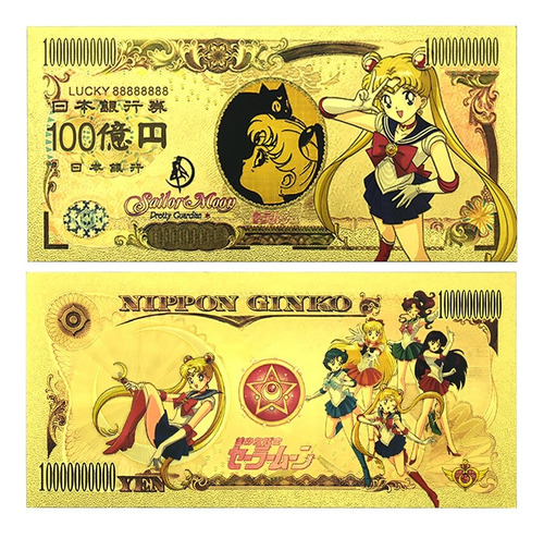 Billete Dorado Colección Sailor Moon