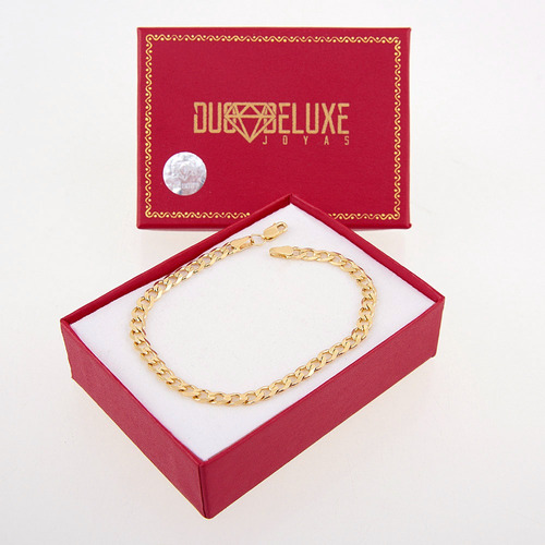 Pulsera Hombre Barbadaal 5mm Platabañooro24k Duodeluxejoyas®