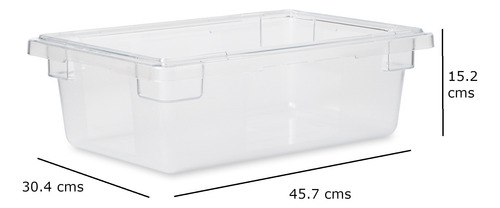 Contenedor Rubbermaid 13l Fg330900clr Para Alimentos Transparente