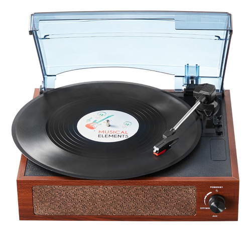 Tocadiscos De Vinilo Vevor Con Altavoz Bluetooth De 5 W 33/4