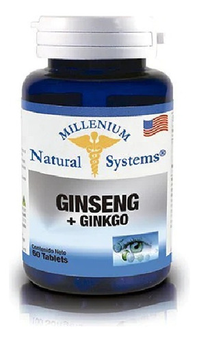 Panax Ginseng Koreano + Ginkgo Biloba X60tab Natural Systems