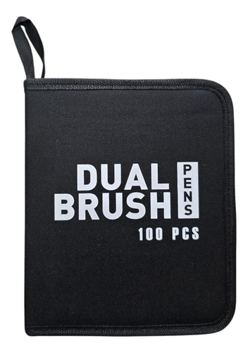 Plumones Dual Brush X100 Piezas, Punta Ultrafina Y Pincel