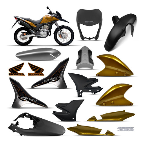 Kit Carenagem Honda Xre 300 2011 Amarela