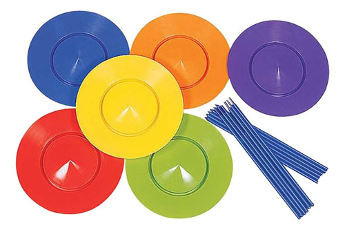 Juego De 6 Palitos De Malabares Coloridos, Juguete Para Habi