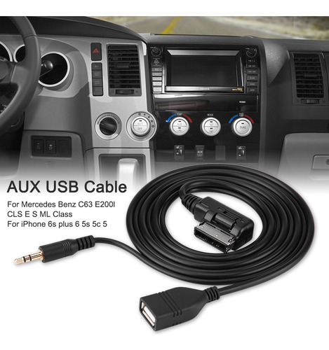 Cable Adaptador Usb Auxiliar De Audio De Coche Para Mercedes
