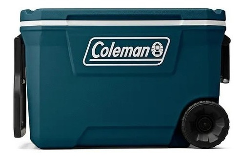 Imagen 2 de 5 de Conservadora Coleman 62qt Blue Con Ruedas Manija (no Envios)