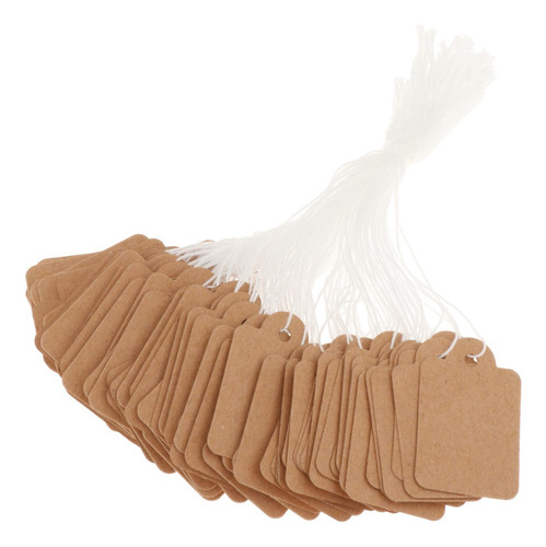2 X 100 Peças Etiquetas De Rotulagem Papel Kraft 25x15mm