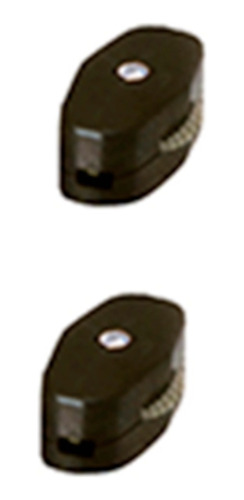 Apagador Rotativo Rueda Giro Lámpara Negro Interruptor X 2