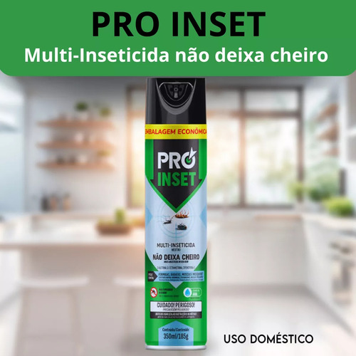 Multi-inseticida Aerossol Base Água Proinset Frasco 350ml