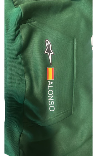 Hoodie Aston Martin F1 2023 Alonso Sudadera Con Gorro