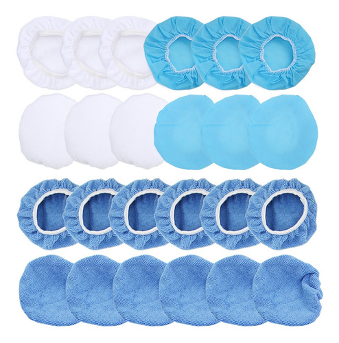 Juego De 24 Paquetes De Gorros Para Pulir, Microfibra No Tej