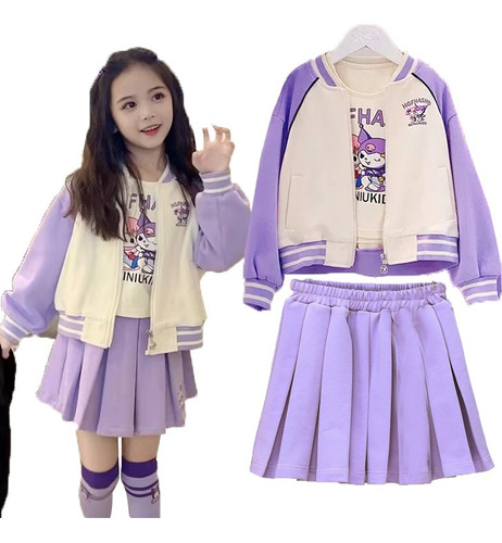 Traje, Juego De Tres Trajes De Béisbol Para Niñas 1