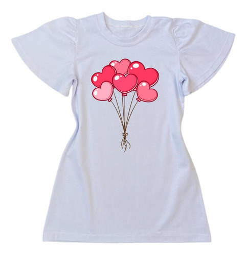 Camisetão Feminino Camisão Infantil Estampado Look De Menina