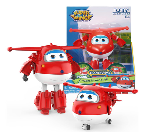 Super Wings Juguetes, Jett Transformer Toys De 5 Pulgadas, J