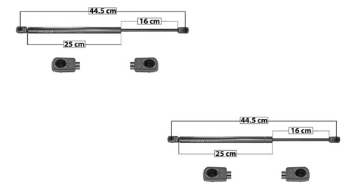 Par Amortiguadores Trasero Cadillac Escalade Esv 1999 - 2000