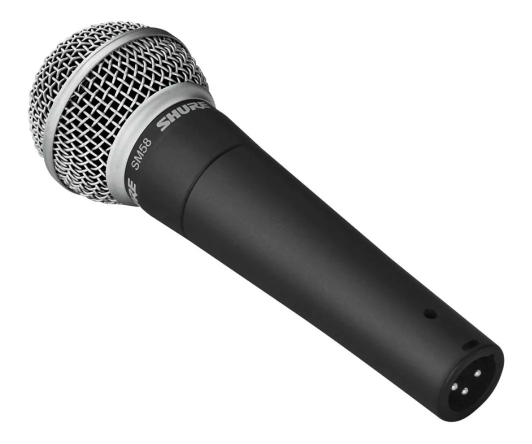 Micrófono Shure SM SM58-LC dinámico cardioide gris oscuro/plateado