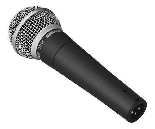 Micrófono Shure Sm58 Dinámico Cardioide Para Voces Color Gris oscuro