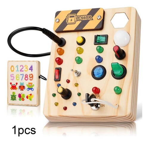 Interruptor De Luces, Juguete De Tablero Ocupado Con Botón,