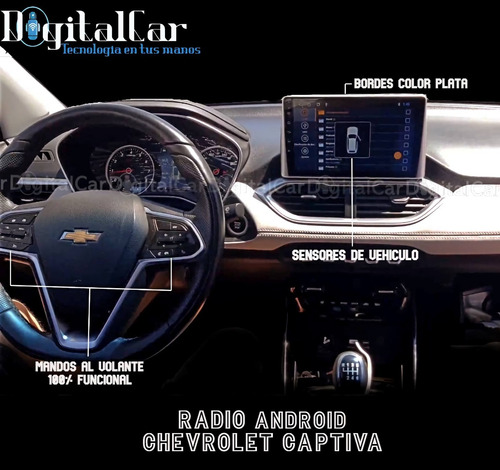 Radio Pantalla Android Chevrolet Captiva 2019-2024